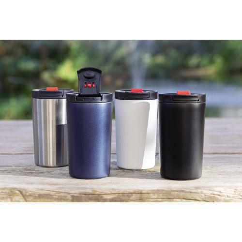 Герметичная вакуумная термокружка с двойными стенками и замком; - купить подарки с логотипом в Воронеже