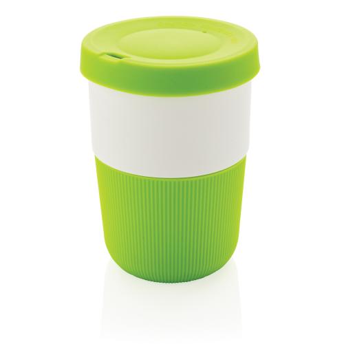 Стакан из PLA для кофе с собой 380 мл - зеленый;