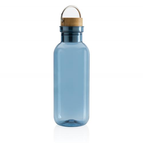 Бутылка для воды из rPET GRS с крышкой из бамбука FSC; - купить необычные сувениры в Воронеже