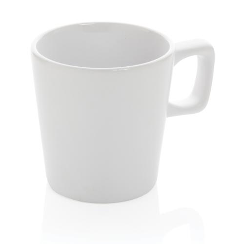 Керамическая кружка для кофе Modern - белый; белый