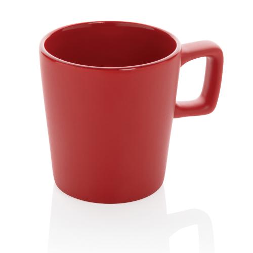 Керамическая кружка для кофе Modern - красный;