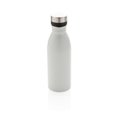 Бутылка для воды Deluxe из переработанной нержавеющей стали, 500 мл - белый;
