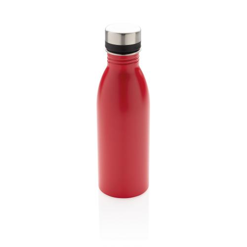 Бутылка для воды Deluxe из переработанной нержавеющей стали, 500 мл - красный;