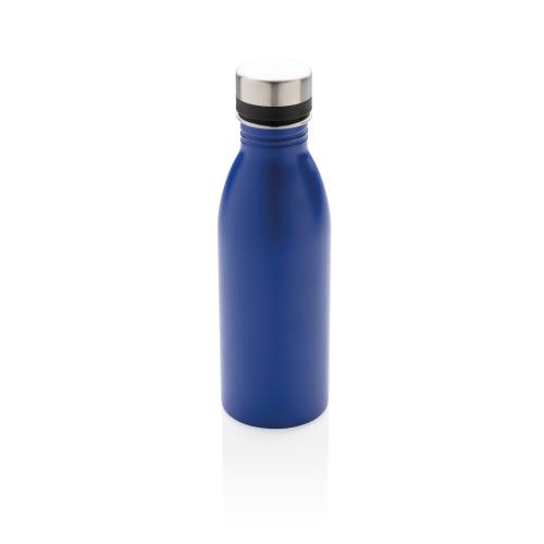 Бутылка для воды Deluxe из переработанной нержавеющей стали, 500 мл - синий;