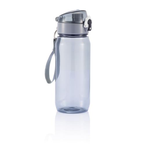 Бутылка для воды Tritan, 600 мл - черный; серый