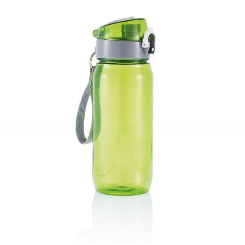 Бутылка для воды Tritan, 600 мл, зеленый - зеленый; серый