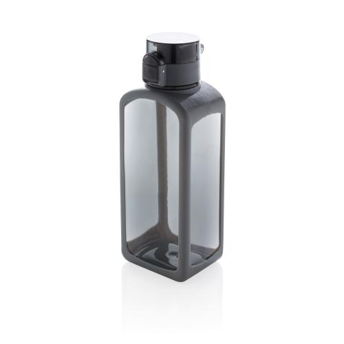 Квадратная вакуумная бутылка для воды - черный;