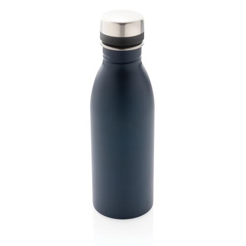Бутылка для воды Deluxe из нержавеющей стали, 500 мл - темно-синий;