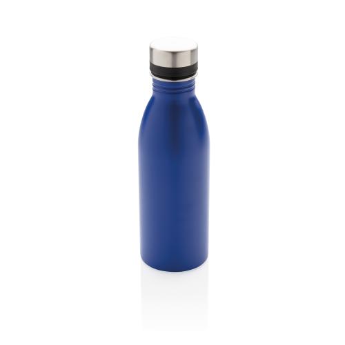 Бутылка для воды Deluxe из нержавеющей стали, 500 мл - синий;