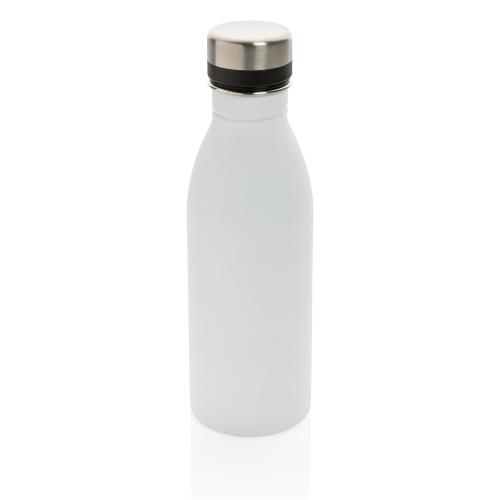 Бутылка для воды Deluxe из нержавеющей стали, 500 мл - белый;