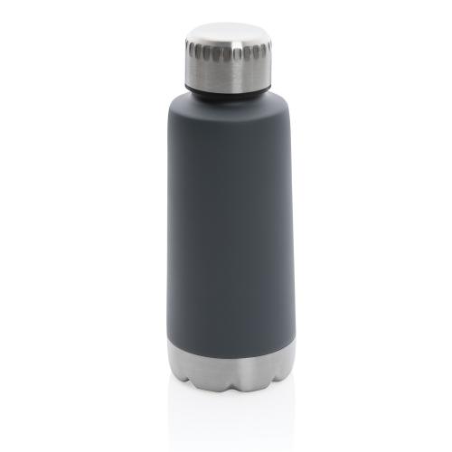 Герметичная вакуумная бутылка Trend, 350 мл - серый;