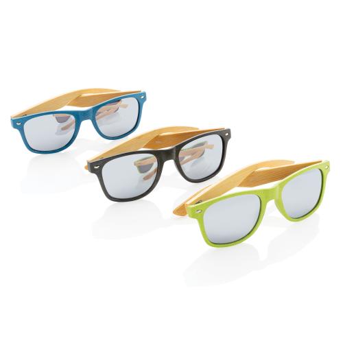Солнцезащитные очки Wheat straw с бамбуковыми дужками; - купить подарки с логотипом в Воронеже