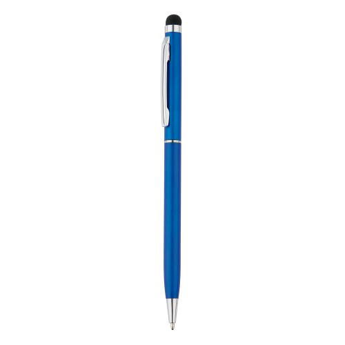 Тонкая металлическая ручка-стилус - синий