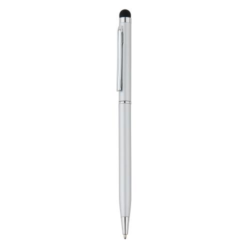 Тонкая металлическая ручка-стилус - серый