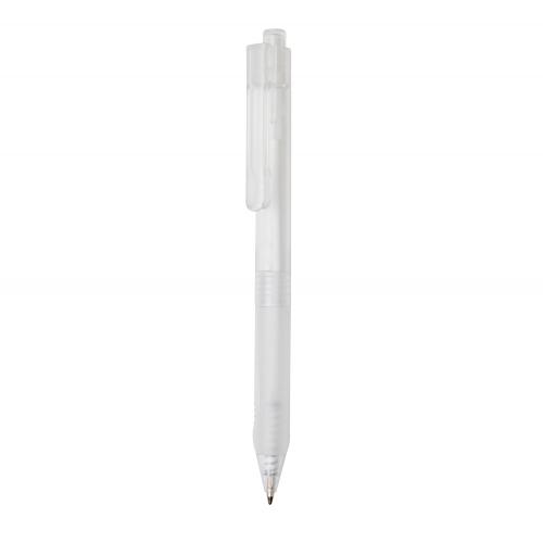 Ручка X9 с матовым корпусом и силиконовым грипом - белый;