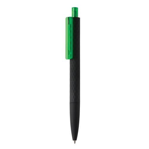Черная ручка X3 Smooth Touch - зеленый; черный