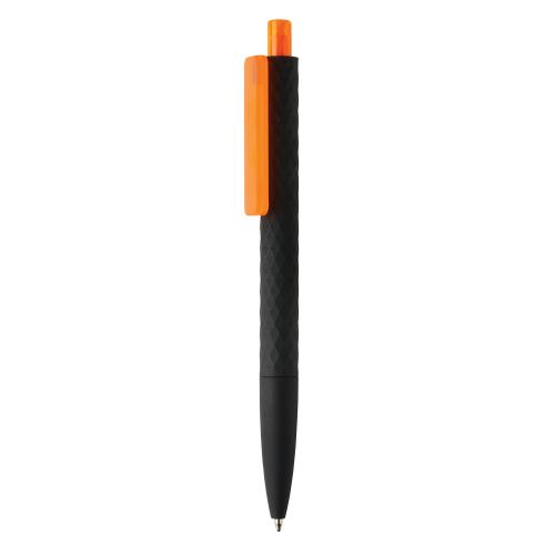 Черная ручка X3 Smooth Touch - оранжевый; черный