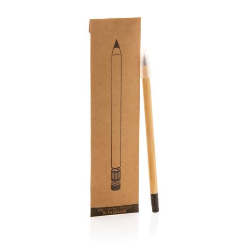 Вечный карандаш из бамбука FSC® с ластиком; - купить необычные подарки в Воронеже