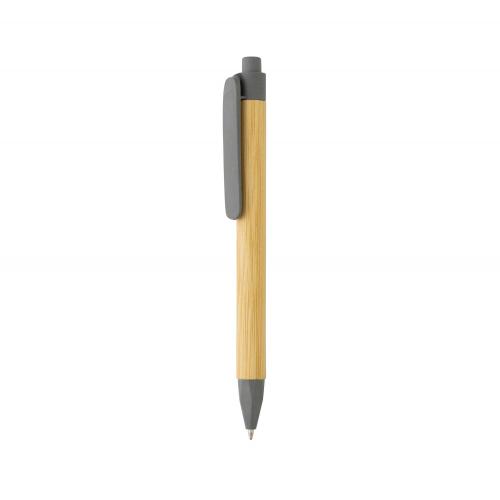 Ручка с корпусом из переработанной бумаги FSC® - серый;