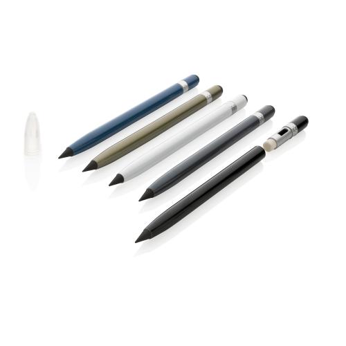 Алюминиевый вечный карандаш с ластиком; - купить подарки с логотипом в Воронеже