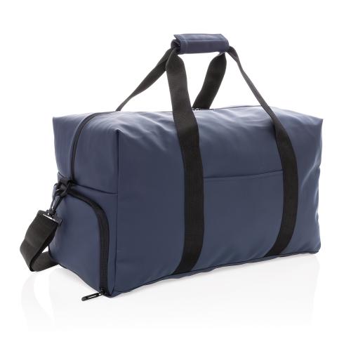 Дорожная сумка из гладкого полиуретана - темно-синий;