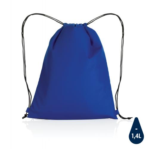 Плотный рюкзак на шнурке Impact из RPET AWARE™ - синий;