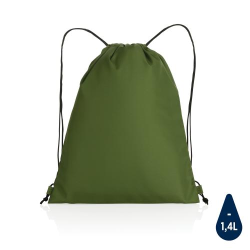 Плотный рюкзак на шнурке Impact из RPET AWARE™ - зеленый;