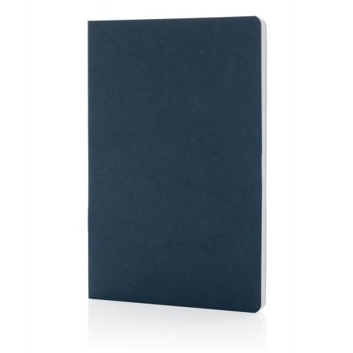 Блокнот Salton из переработанной бумаги, A5 - синий;