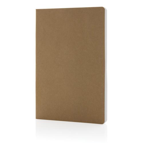 Блокнот Salton из переработанной бумаги, A5 - коричневый;