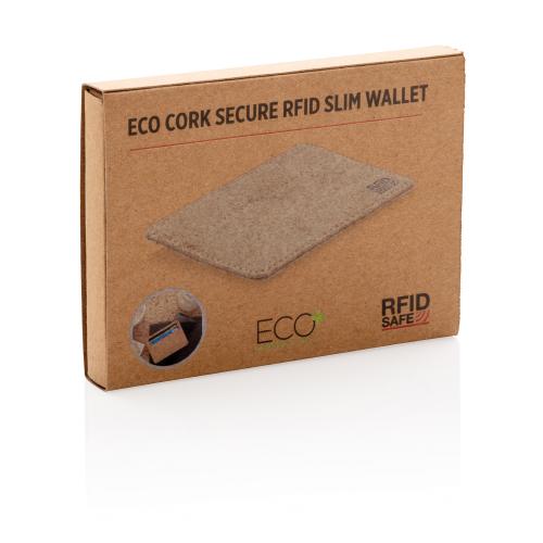 Эко-кошелек Cork c RFID защитой; - купить необычные подарки в Воронеже