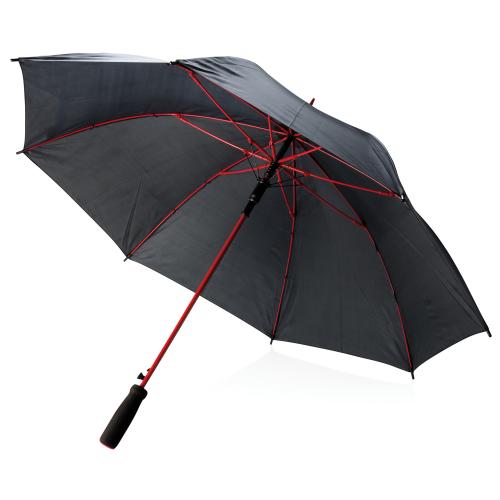 Зонт-трость из стекловолокна, d103 см - красный; черный