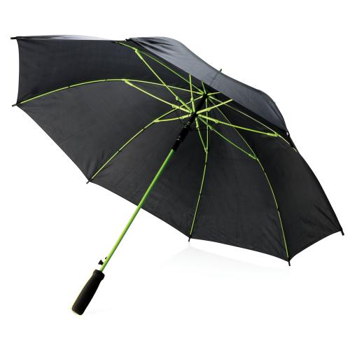 Зонт-трость из стекловолокна, d103 см - зеленый; черный