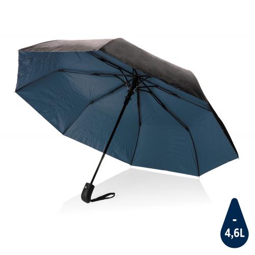 Маленький двухцветный зонт Impact из RPET AWARE™, d97 см - синий;