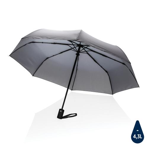 Плотный зонт-автомат Impact из RPET AWARE™, d94 см - темно-серый;